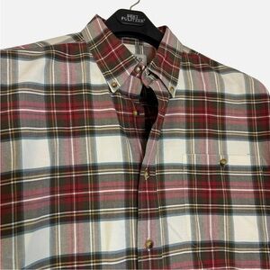 Orvis Cotton Shirt Men's XL Multicolor Plaid Long Sleeve Button Down Collar